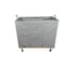 Steele Canvas Basket 18 BU Permanent Truck Blue Vinyl w/Grey Vinyl - 4in Casters 9618VBLUVGRYW4 - alternate 4